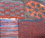 Colour inspiration and sampling knitting ideas
